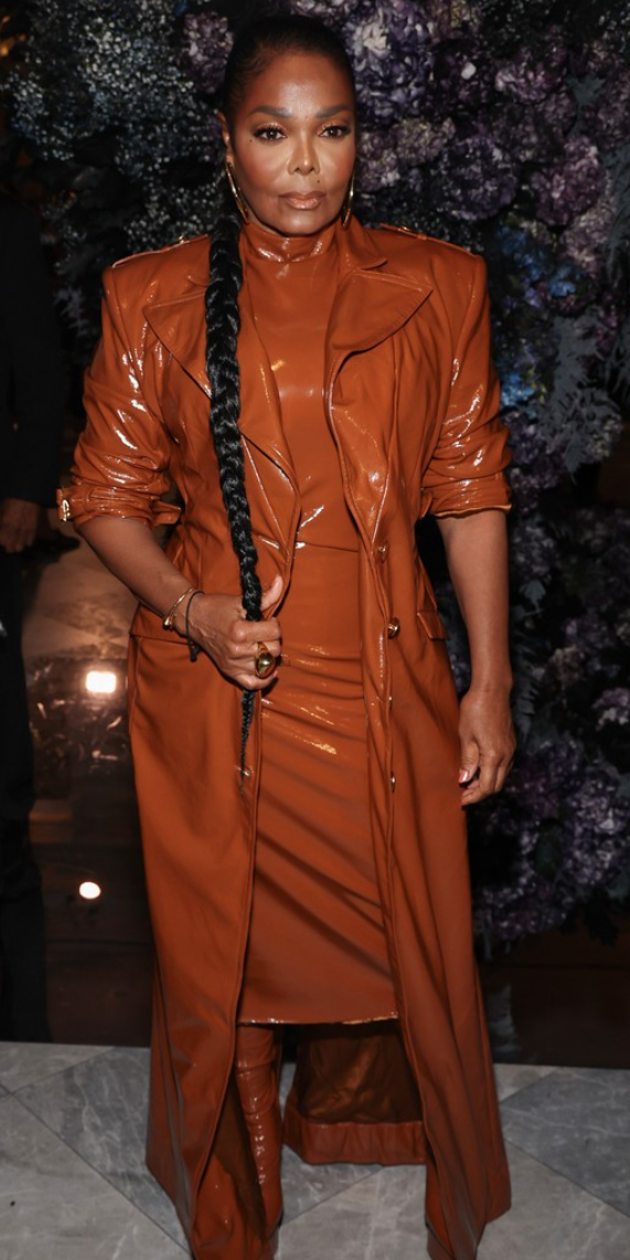 Who made Janet Jackson’s brown coat and dress? – OutfitID